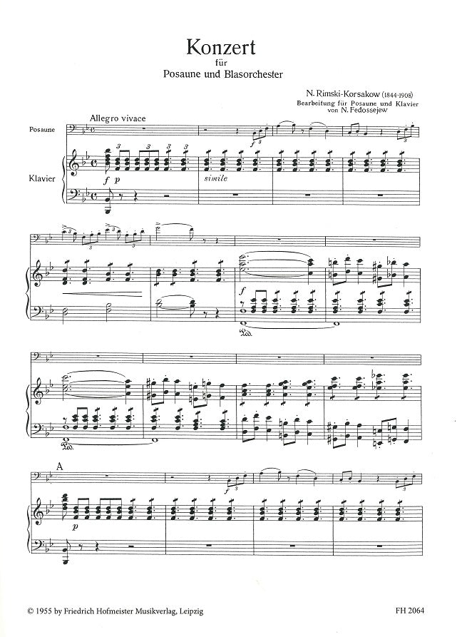 Rimsky-Korsakov, Concerto in Bb (Hofmeister)