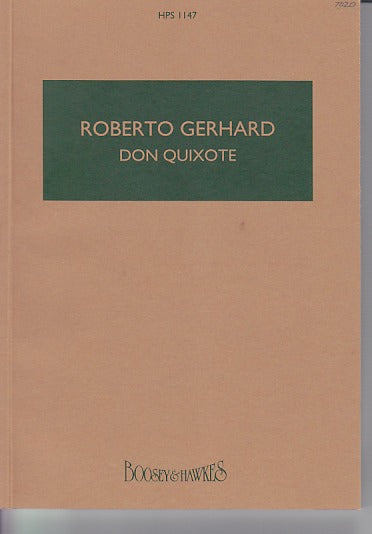 Gerhard Don Quixote, Ballet (1950) (Boosey)