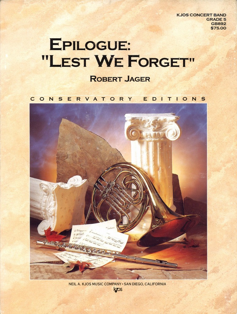 Jager, Epilogue: 'Lest We Forget' (Kjos)