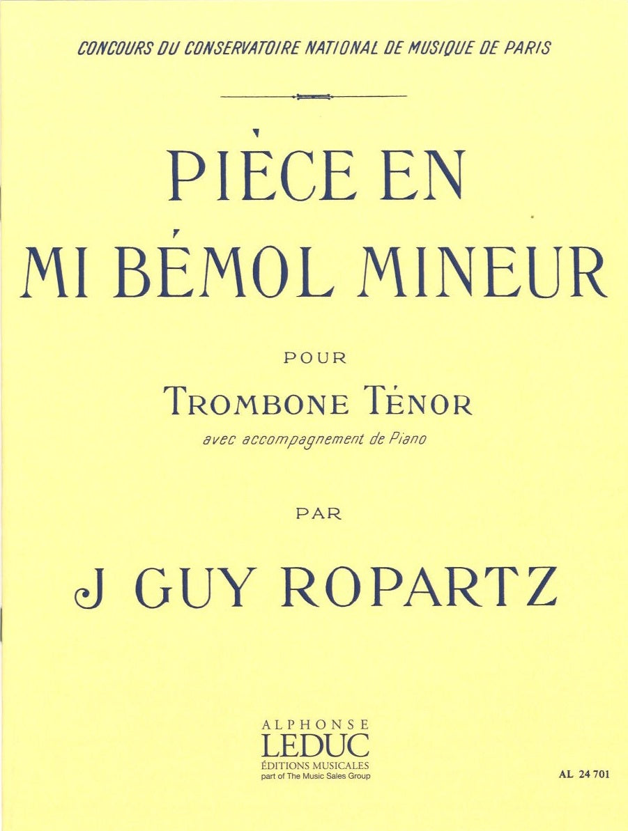Ropartz, Piece en mib mineur (Leduc)