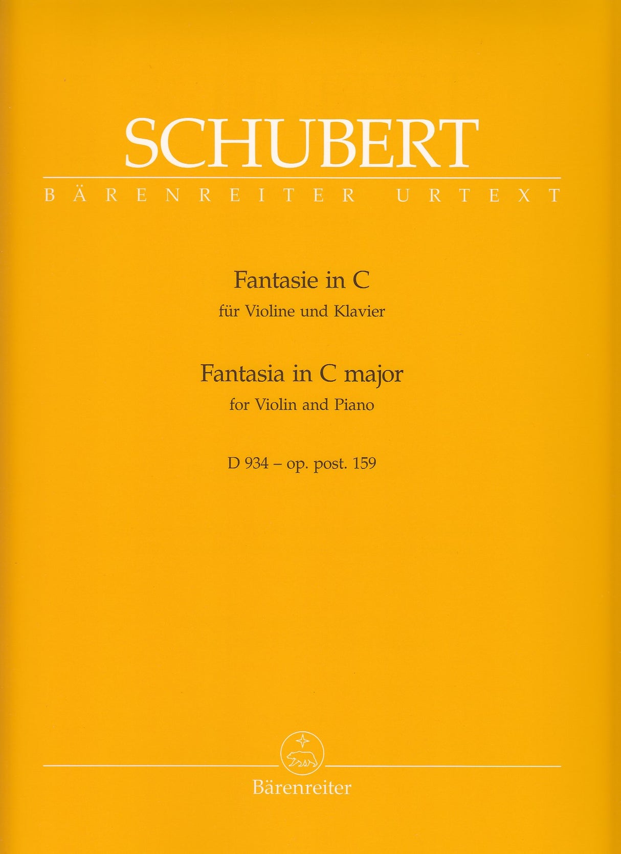 Schubert, Fantasie D 934 in C (Wirth) (Barenreiter)