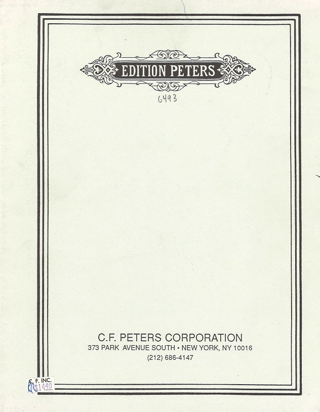 Wolff,C., Duo for Pianists 2 (Peters)