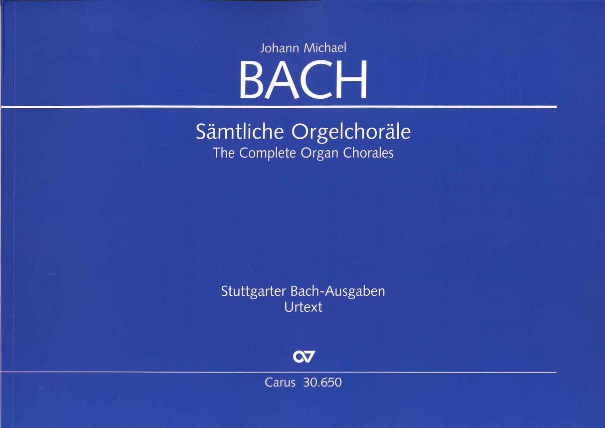 Bach,J.M., Samtliche Orgelchorale (Carus)