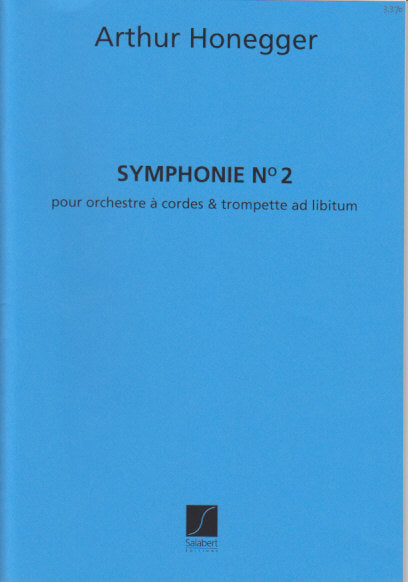 Honegger, Symphony No. 2 (Full Score) (Salabert)