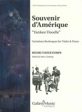 Vieuxtemps, Souvenir d'Amerique 'Yankee (Galaxy Music)