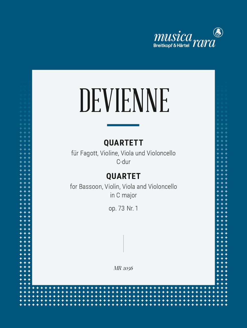 Devienne, Quartet op. 73/1 in C (Bn,Str) (Musica Rara)