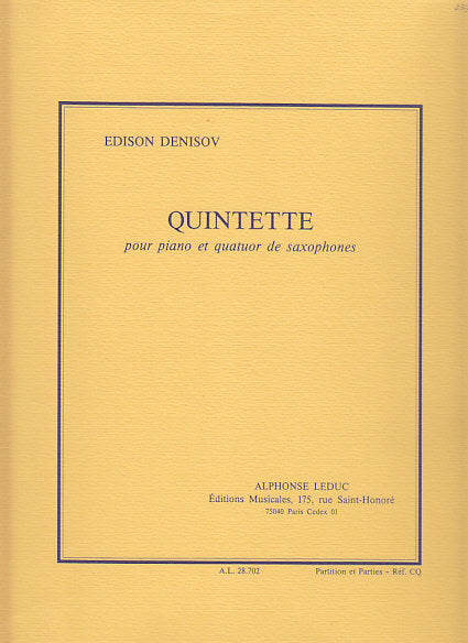 Denisov, Quintette (SATBr Sax,Pf) (Leduc)