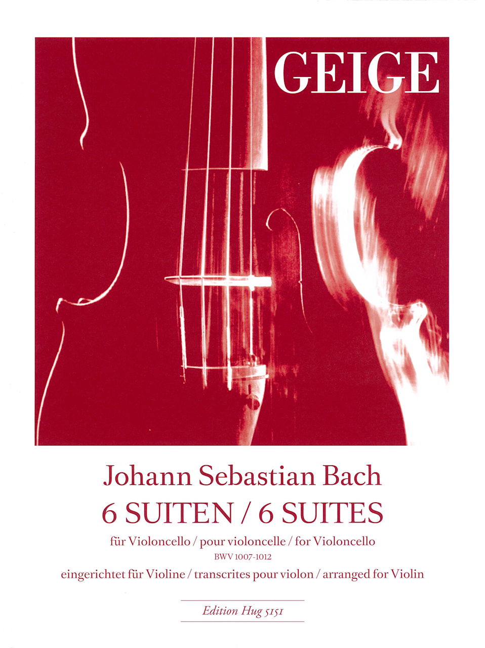 Bach, Suiten BWV 1007-1012 (Vn Solo) (Hug)