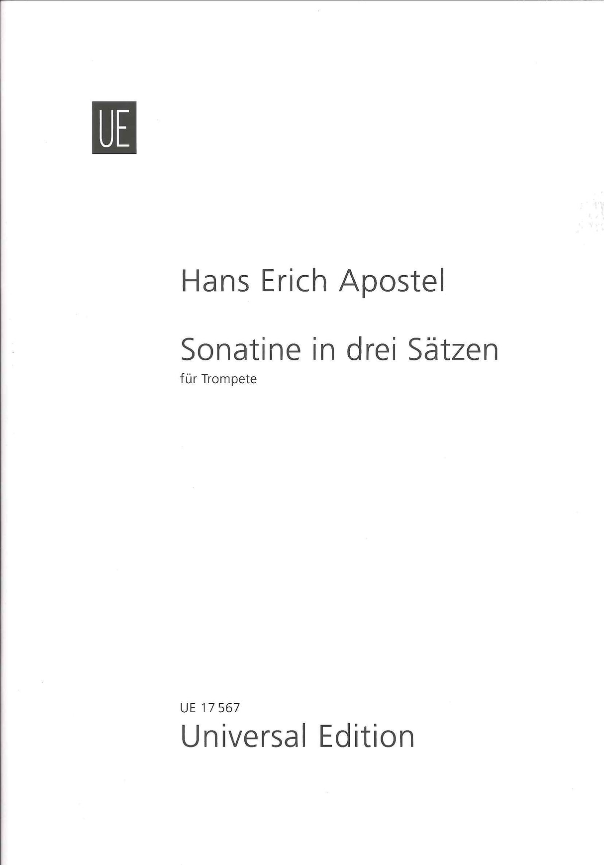 Apostel, Sonatine in 3 Satzen op. 42a (Universal)