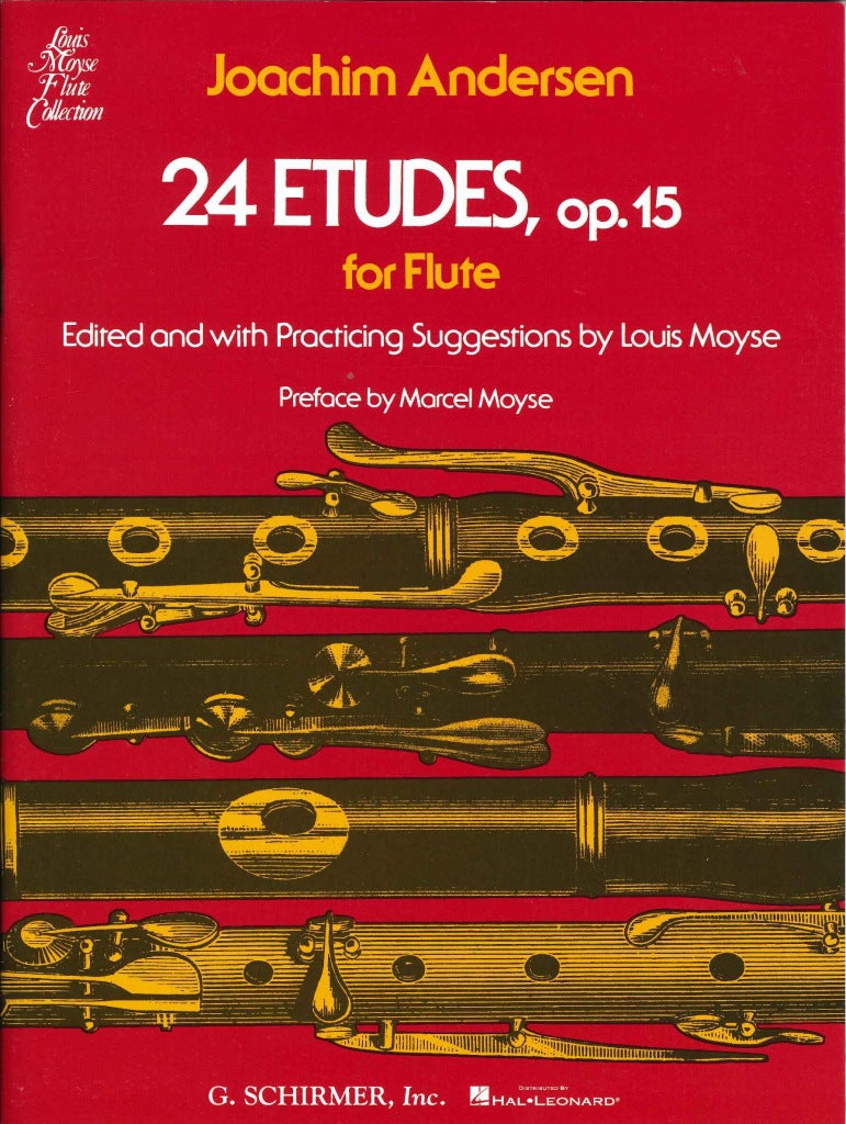 Andersen, op. 15: 24 Etudes (Moyse) (G.Schirmer)