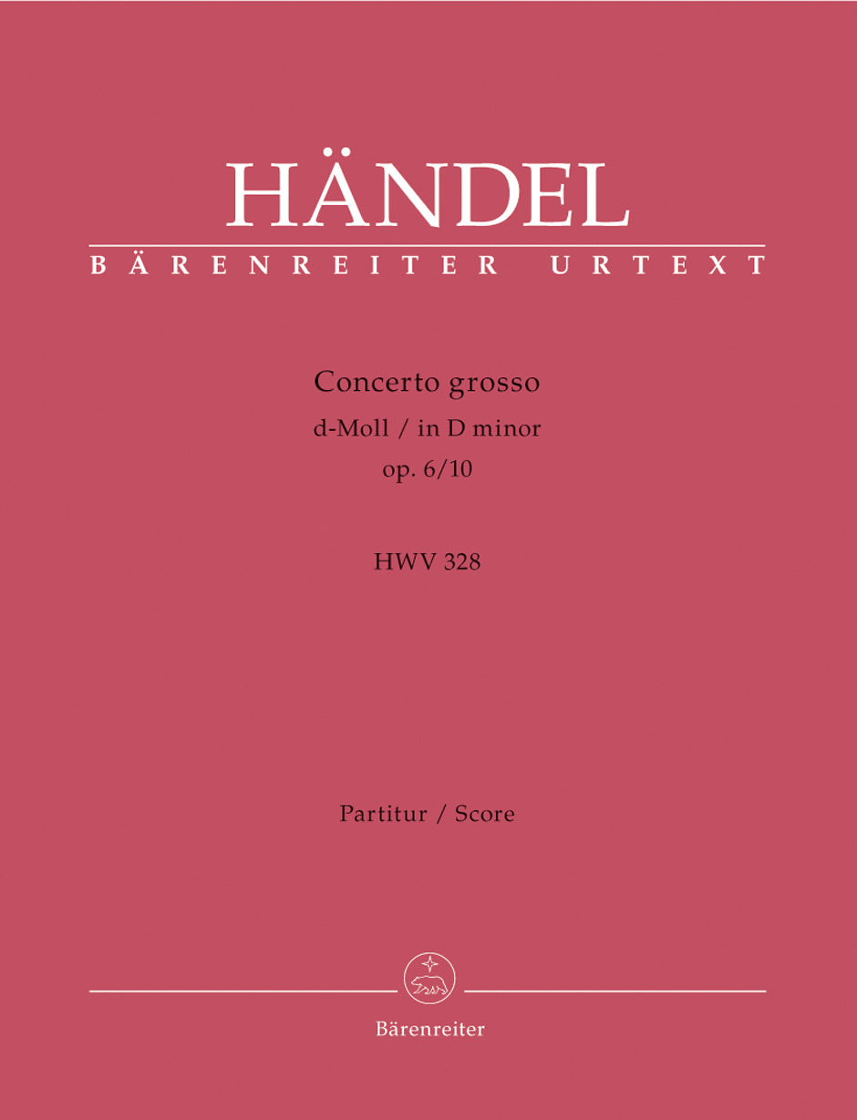 Handel, Concerto op. 6/10 Full Score (Barenreiter)