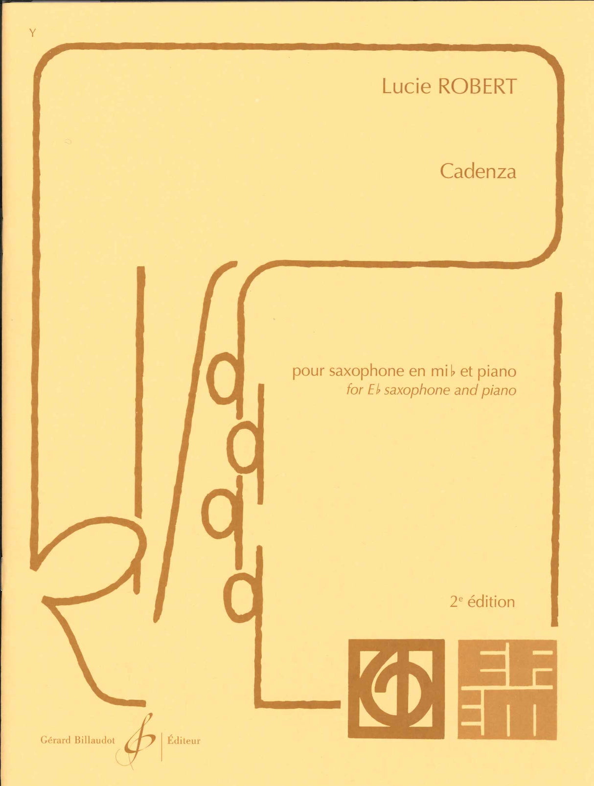Robert, Cadenza (Alto Sax,Piano) (Billaudot)