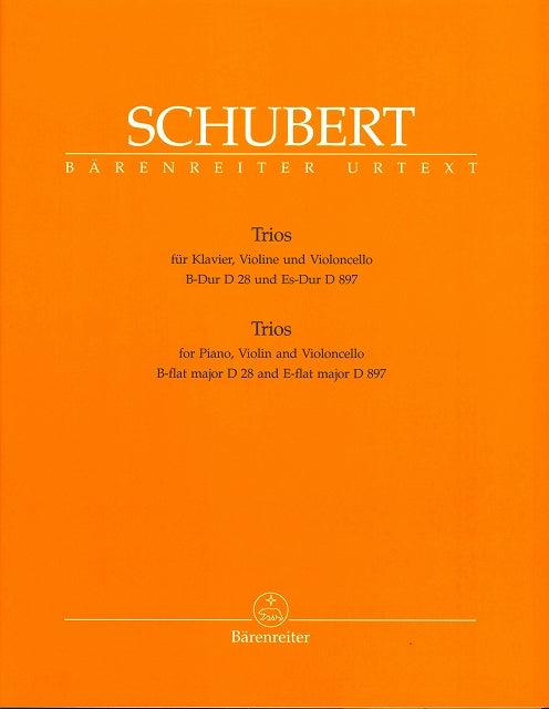 Schubert, Trios D 28, 897 (Barenreiter)