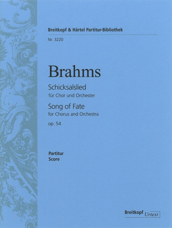 Brahms, Schicksalslied op. 54 (Partitur) (Breitkopf)