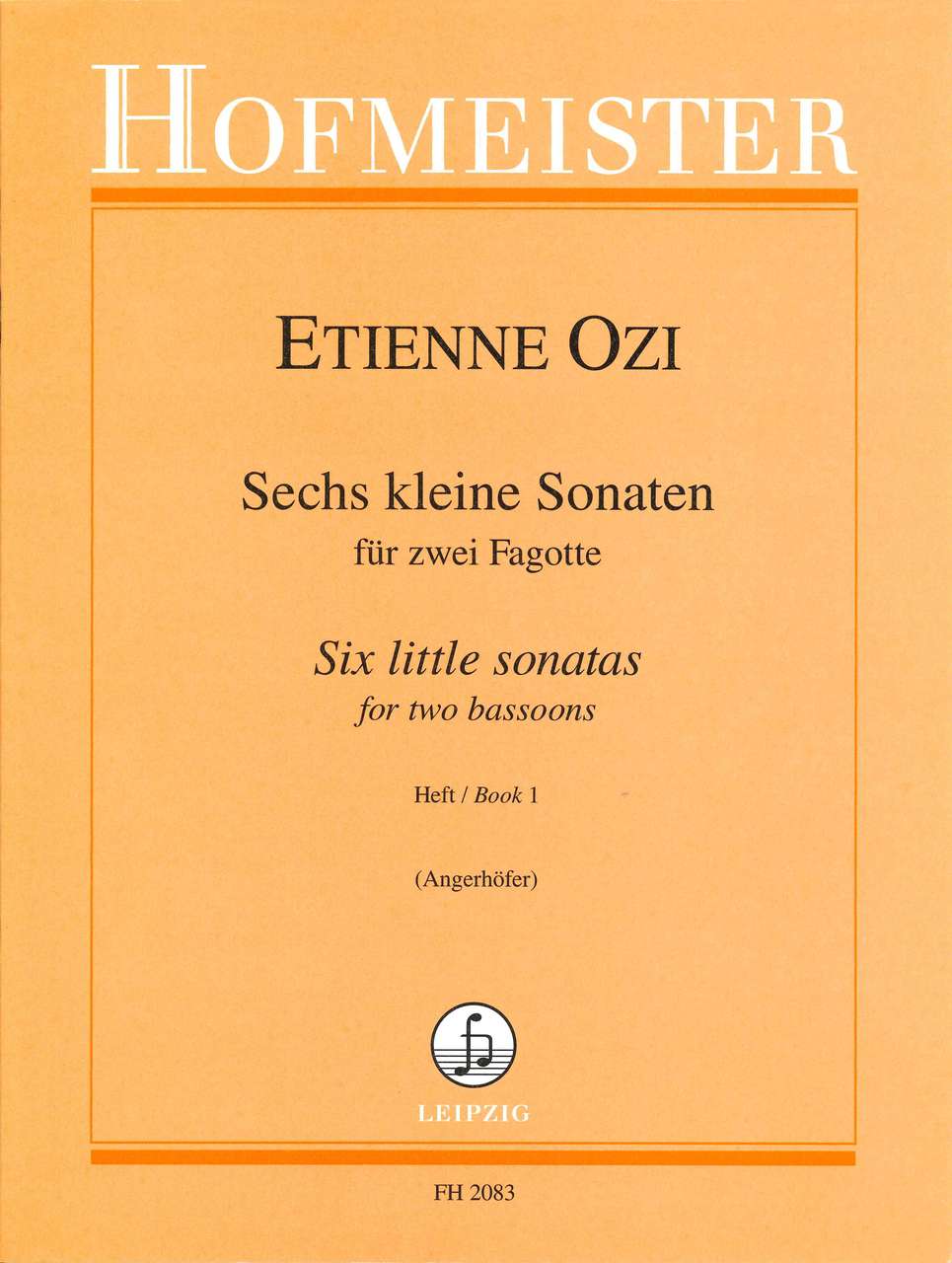 Ozi, 6 Kleine Sonaten, 1 (2Bn) (Hofmeister)