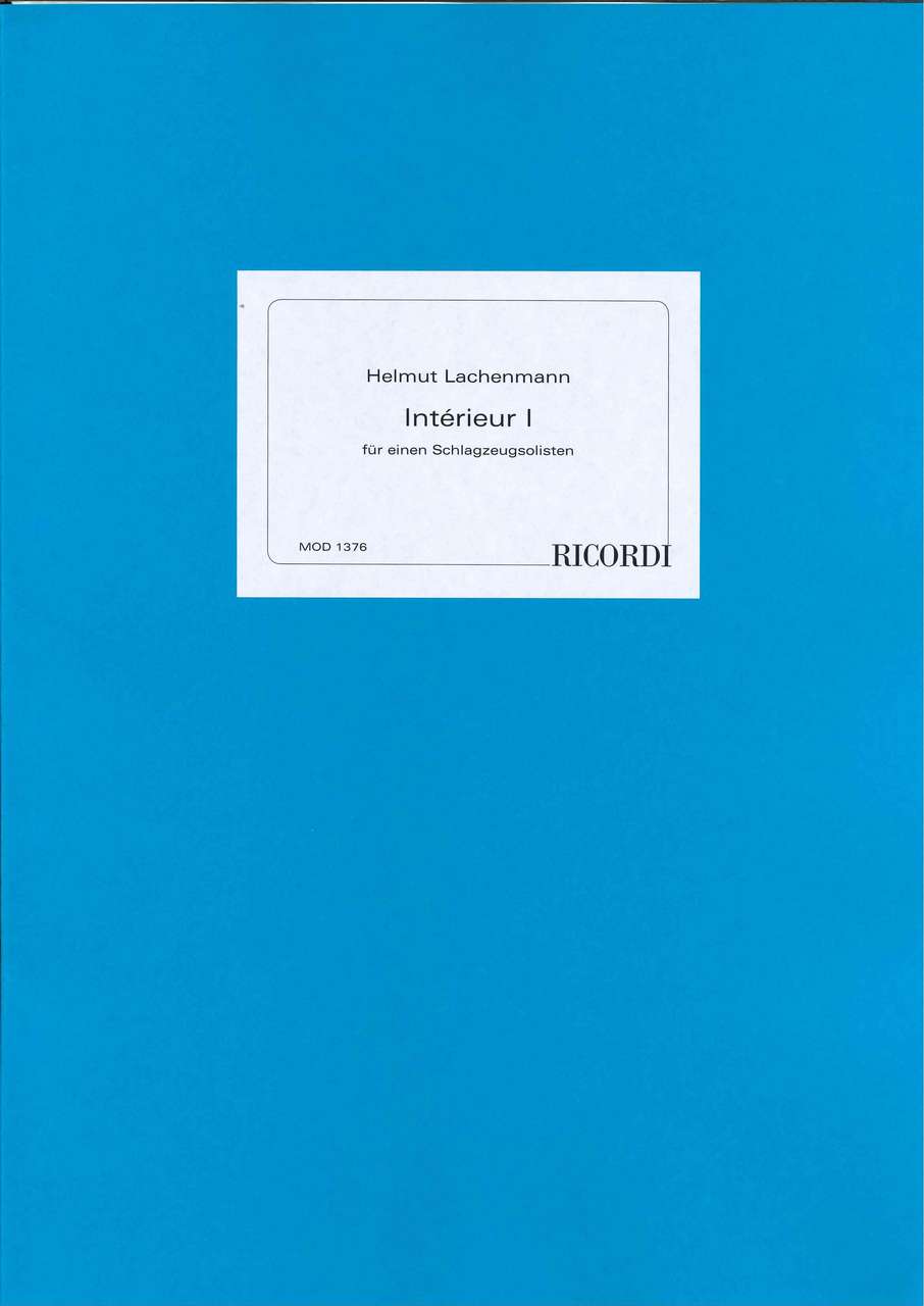 Lachenmann, Intereur I (Modern/Ricordi)
