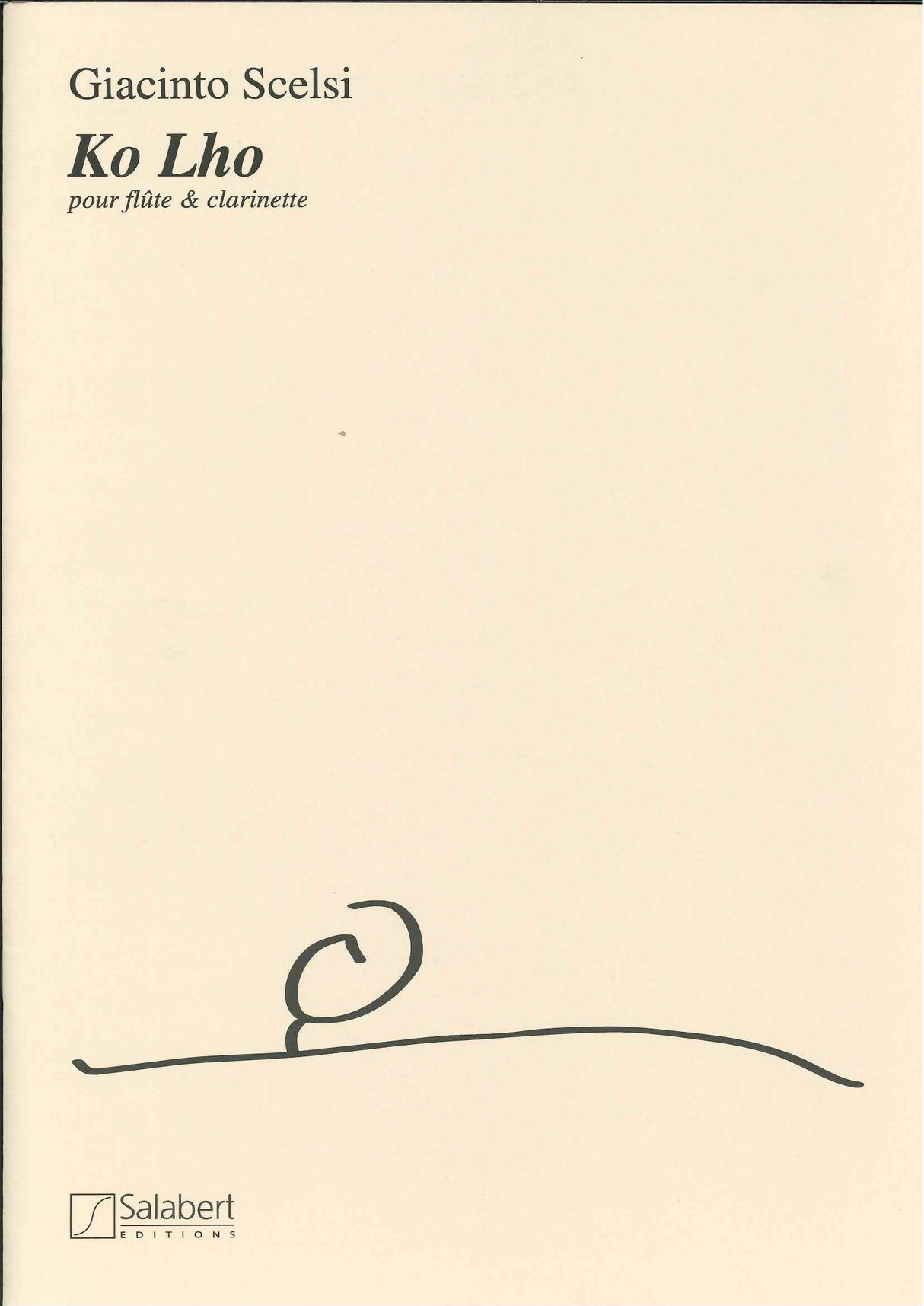Scelsi, Ko Lho (Fl,Cl) (Salabert)