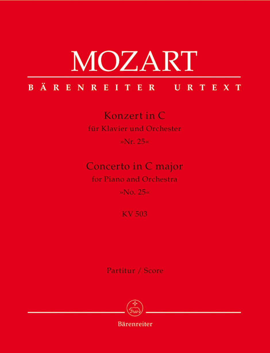 Mozart, Concerto KV 503 in C (Partitur) (Barenreiter)