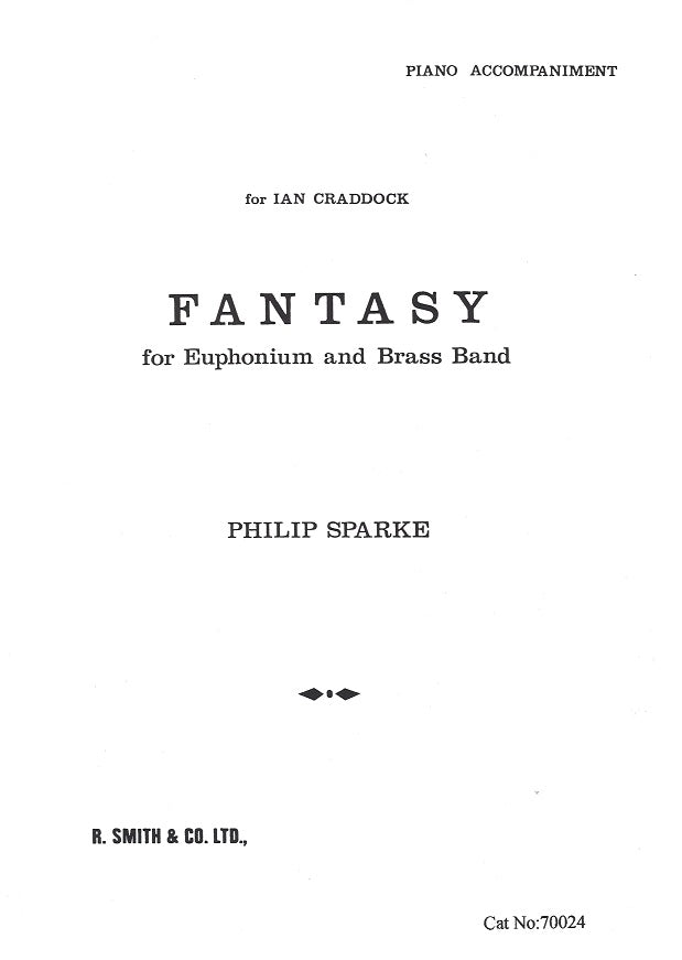 Sparke, Fantasy (Euph,Pf) (R.Smith/G.&M. Brand)