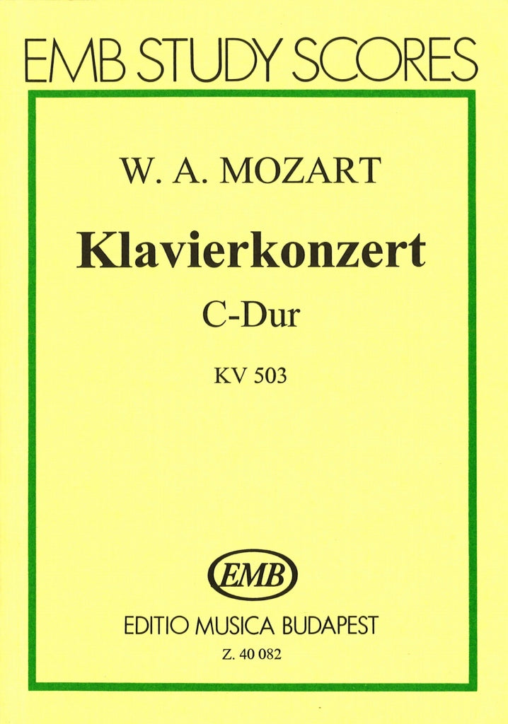 Mozart, Concerto for Piano KV 503 in C (Editio Musica Budapest)