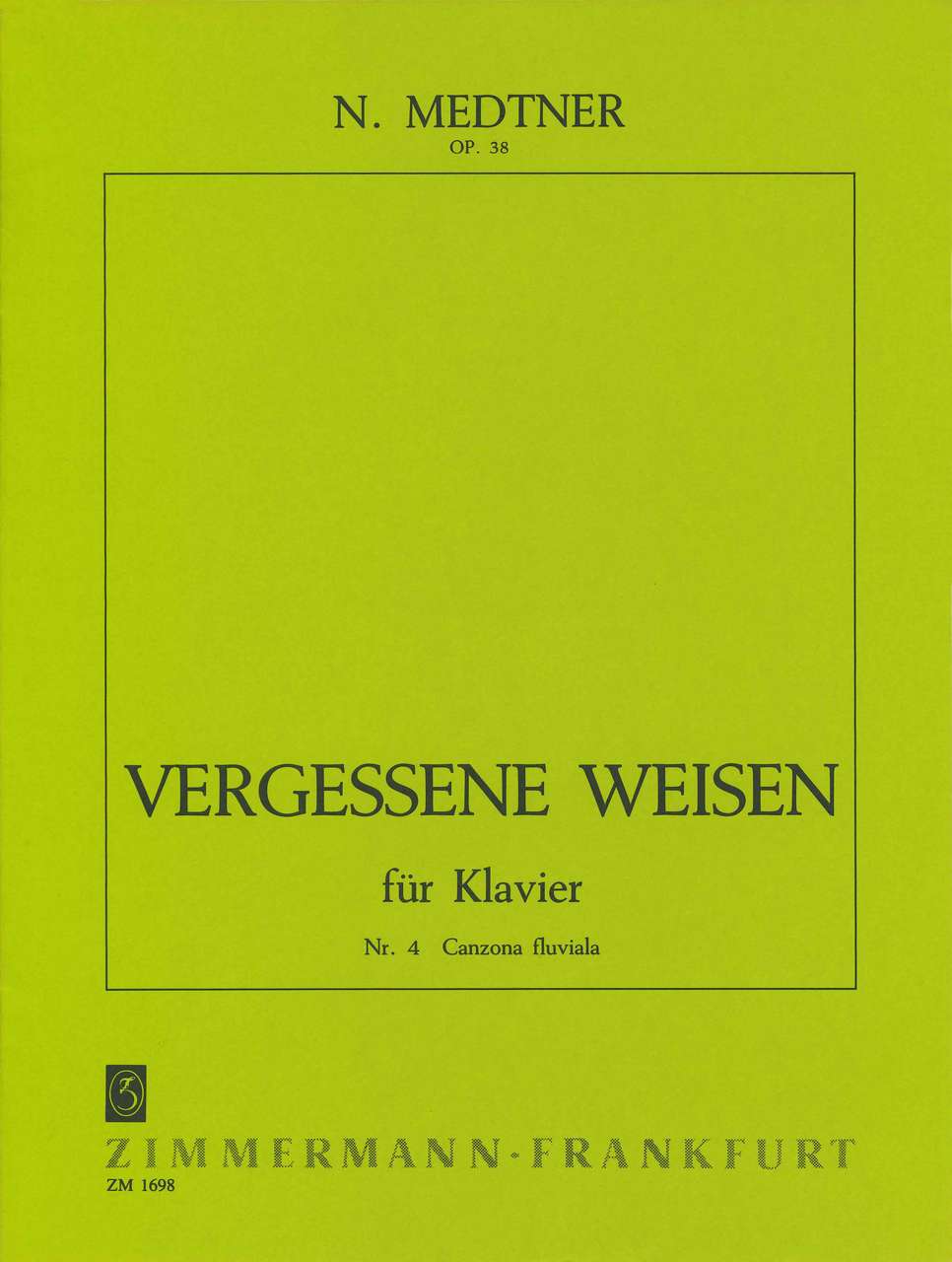 Medtner, Vergessene Weisen op.38/4 (Zimmermann)