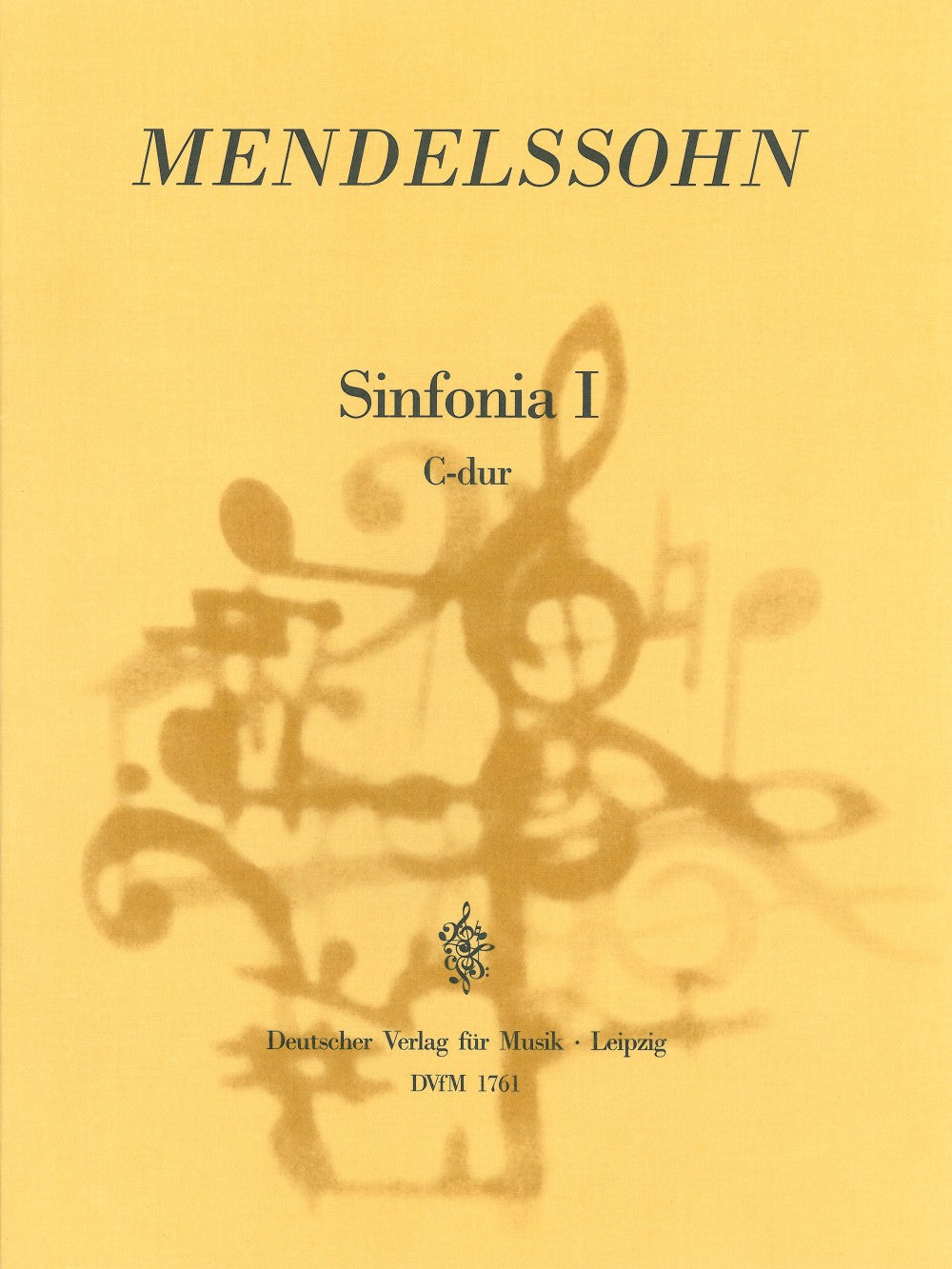 Mendelssohn, Sinfonia No. 1 Full Score (Deutscher Verlag fur Musik)