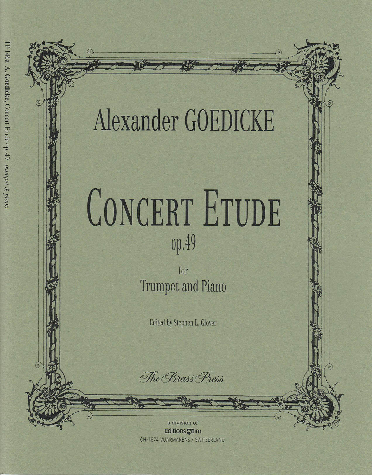 Goedicke, Concert Etude op. 49 (Glover) (Brass Press/Bim)