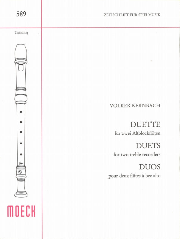 Kernbach, Duette fur 2 Altblockfloten (Moeck)