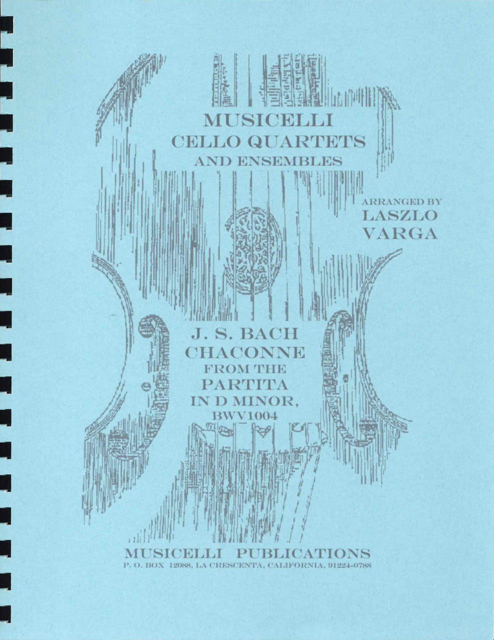 Bach, Chaconne BWV 1004 in d (4Vc) (MusiCelli)
