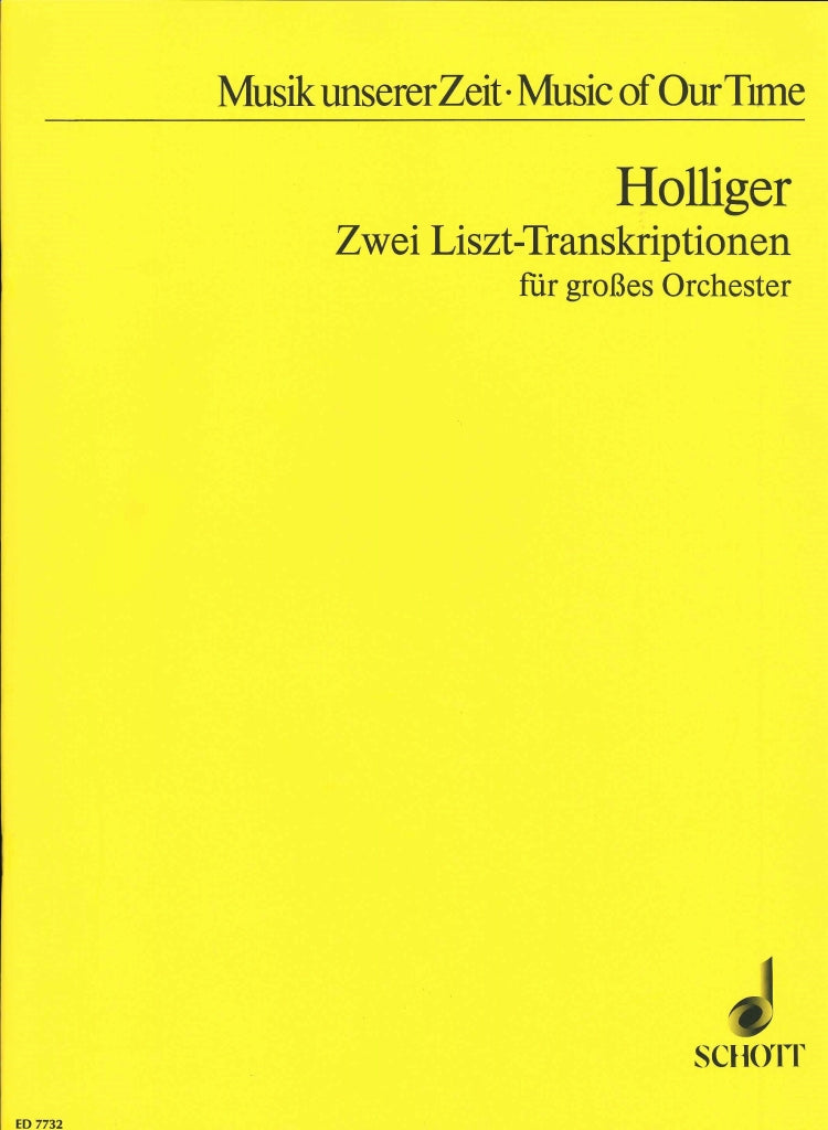 Holliger, 2 Liszt-Transkriptionen (1986) (Schott)
