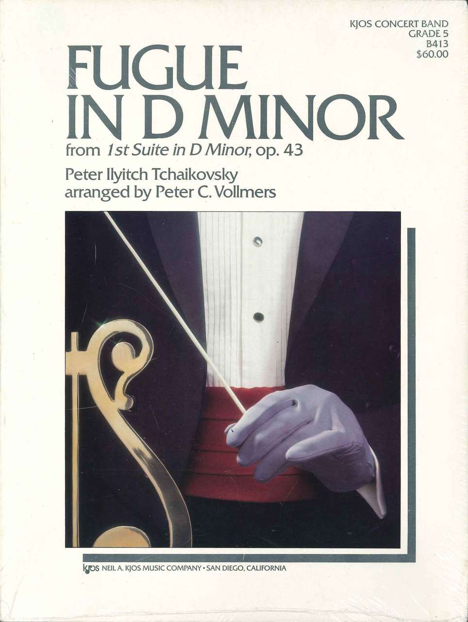 Tchaikovsky, Fugue in d minor from op.43 (Kjos)