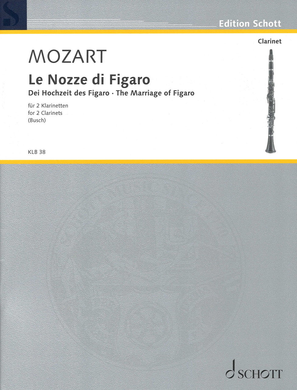 Mozart/Busch, Nozze di Figaro (2Cl) (Schott)