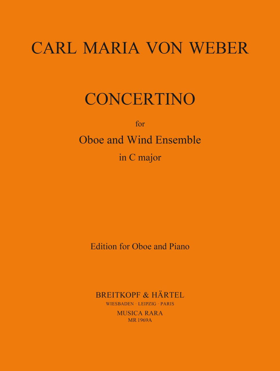 Weber, Concertino in C (Musica Rara)