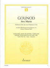 Gounod, Ave Maria (High,Pf,[Vn/Vc]) (Schott)