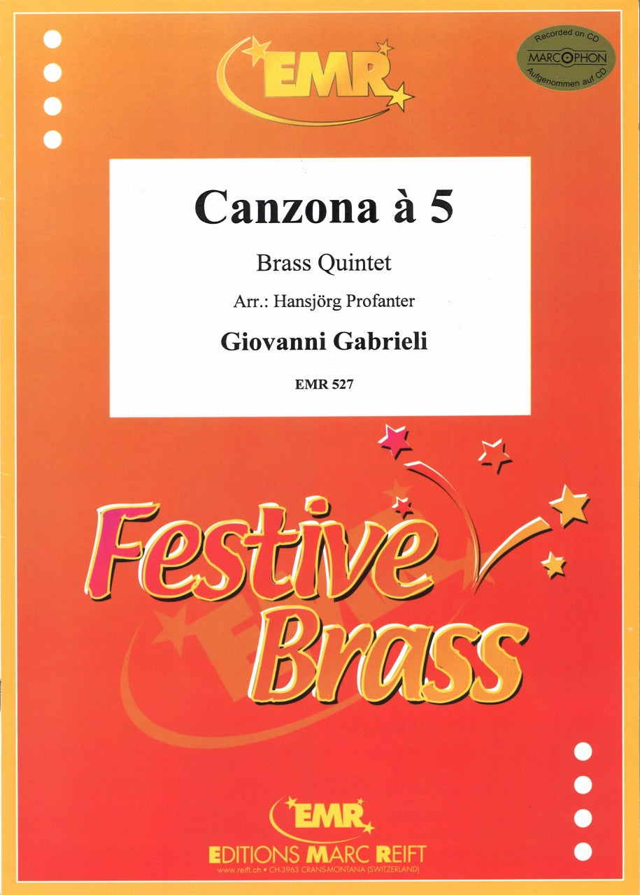 Gabrieli, Canzoni a 5 (Profanter) (Reift)