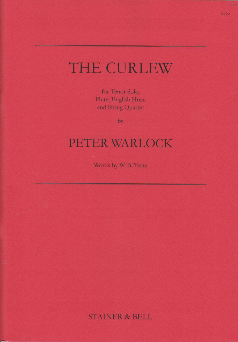 Warlock, Curlew (Ten,Fl,EHr,Str) Score (Stainer & Bell)