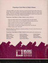 Preraring to Teach Music in Today's Scho (MENC)