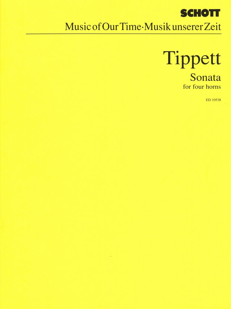 Tippett, Sonata for 4 Horns (Score) (Schott)