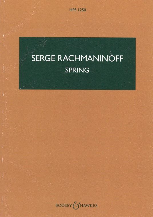 Rachmaninov, Spring op. 20: Cantata (Boosey)