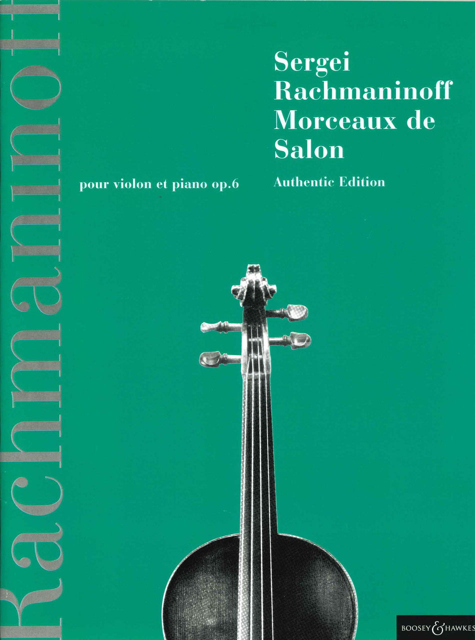 Rachmaninoff, Morceaux de salon op. 6 (Boosey)