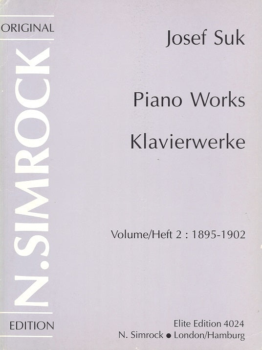 Suk, Klavierwerke 2: op.10, 21, 22, etc. (Simrock)