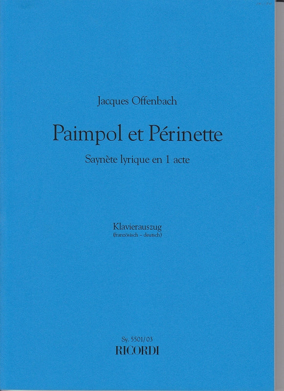 Offenbach, Paimpol et Perinette [F/G] (Ricordi)