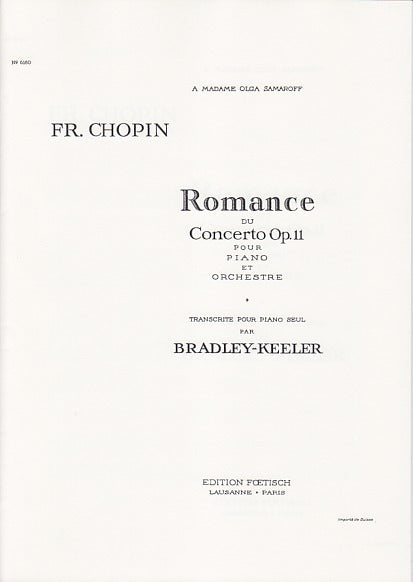 Chopin, Concerto op. 11, Romance (Foetisch)
