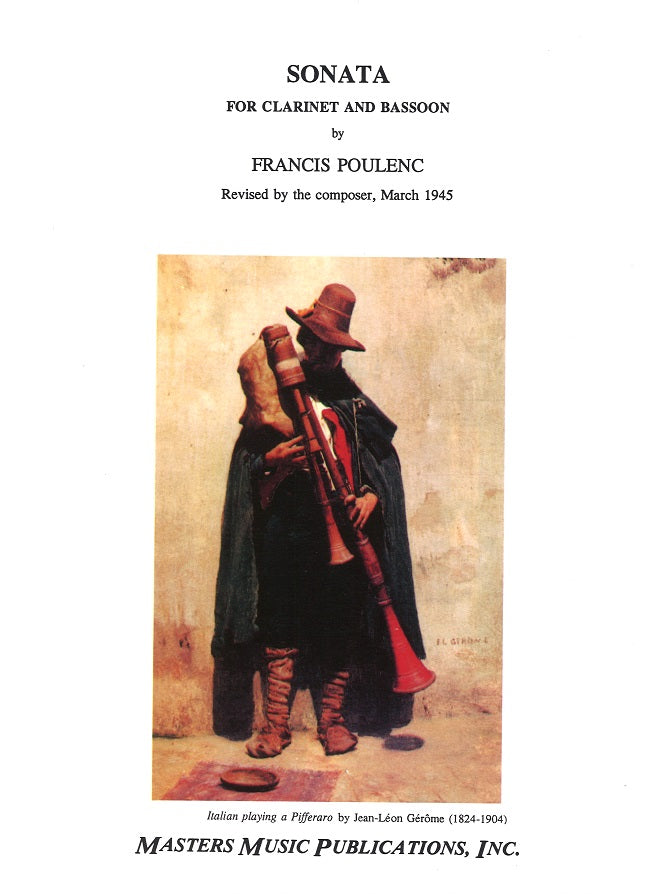 Poulenc, Sonata (Cl,Bn) (Masters Music)