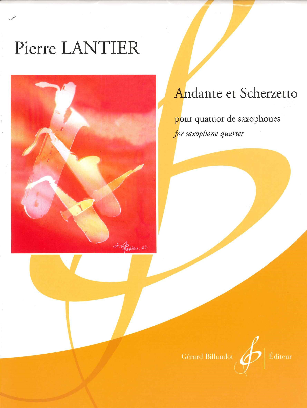 Lantier, Andante & Scherzetto (SATBr) (Billaudot)