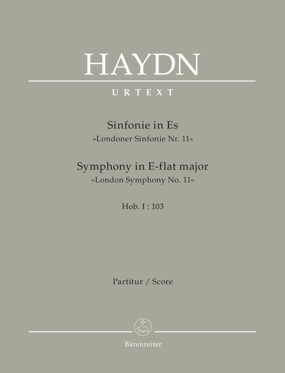 Haydn, Symphony No. 103 (Partitur) (Barenreiter)
