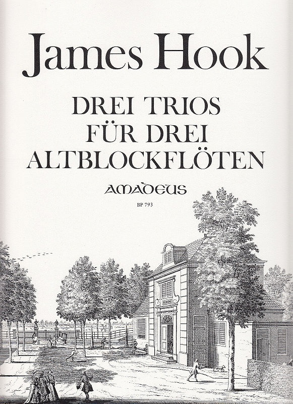 Hook, 3 Trios fur 3 Altblockfloten (Amadeus Verlag)