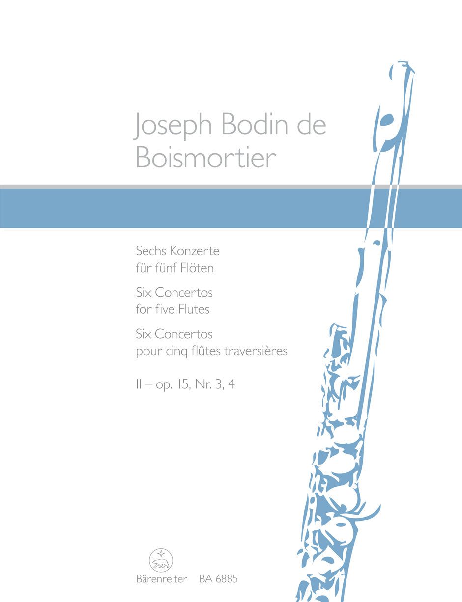 Boismortier, Concerti op. 15/3, 4 (5Fl) (Barenreiter)