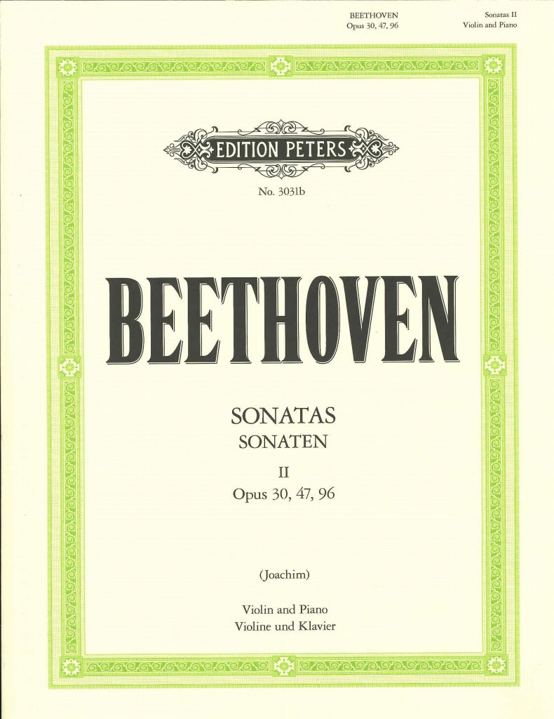 Beethoven, Sonatas 2 (Joachim) (Peters)