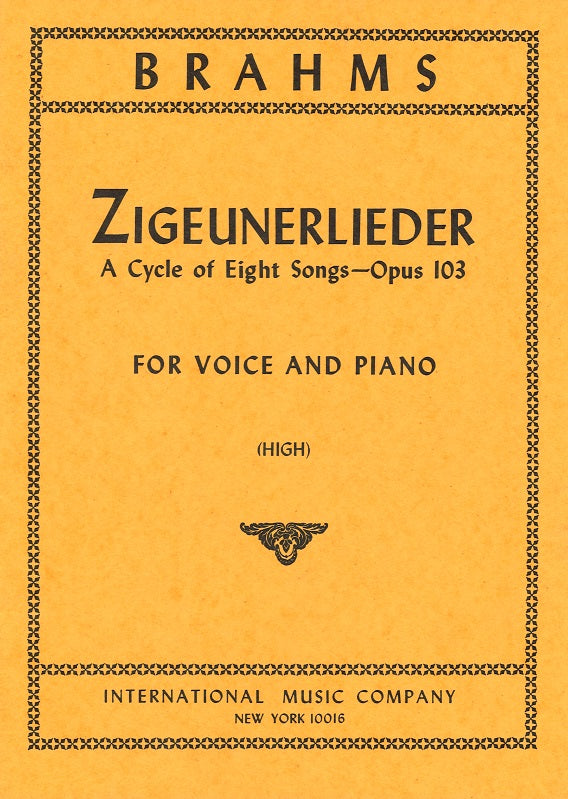Brahms, Zigeunerlieder (high) (IMC)